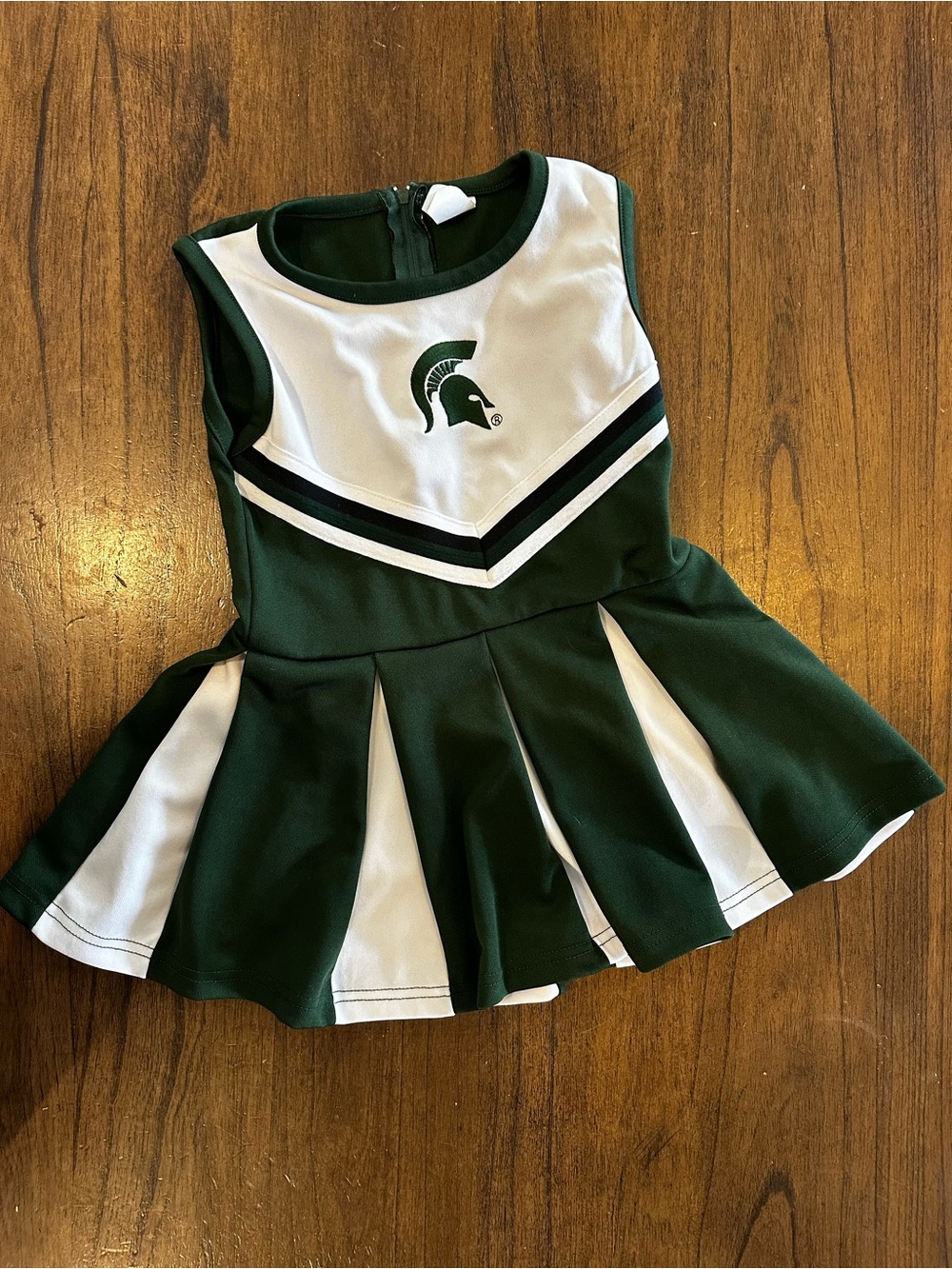Michigan State Spartans Cheer Dress Girls Size 5T Green White